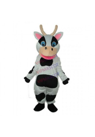 Black Dot Cow Mascot Adult Costume Online