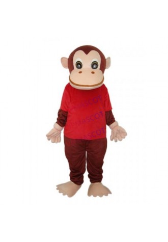 Red Vest Gorilla Mascot Adult Costume
