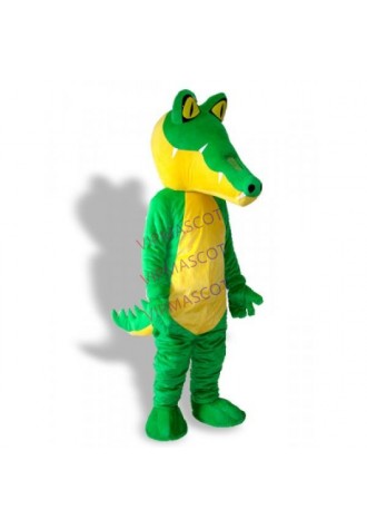 Long Mouth Green Crocodile Adult Mascot Costume Online