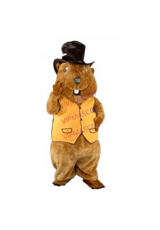 Mr. Beaver Mascot Costume Cheap