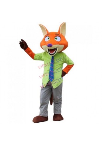 Nick Fox Mascot Costume Zoo Role Playing