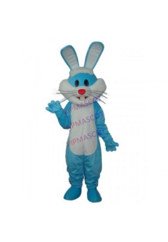 Blue Rabbit Mascot Adult Costume