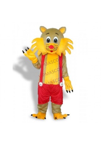 Yellow Face Cat Adult Mascot Costume With High Quality