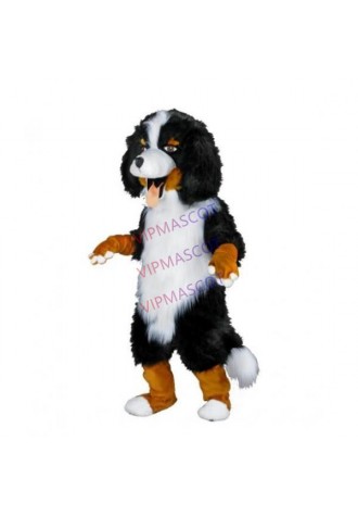 White & Black Sheep Dog Mascot Costume Online