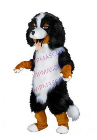 White & Black Sheep Dog Mascot Costume Online