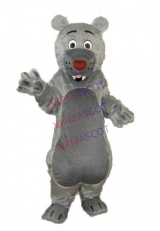 Long-haired Gray-mouth Bear Mascot Adult Costume Online