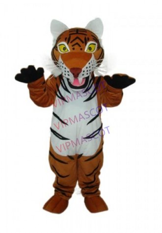Version Brown Tiger Mascot Adult Costume