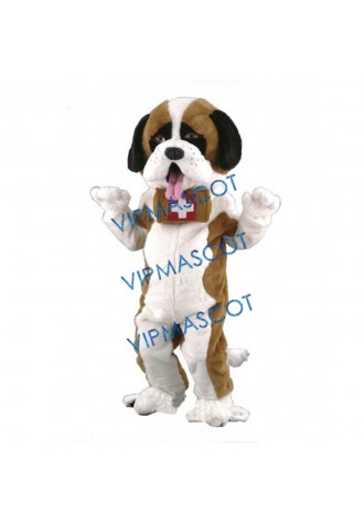 Saint Bernard Dog Mascot Costume