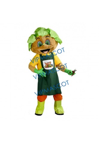 Gardener's Mascot Costume head of salad