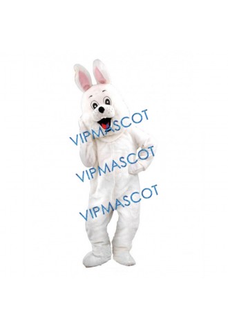 Mascot Costume Happy White Rabbit