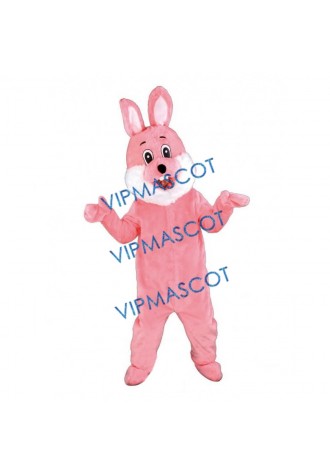 Pink Bunny Mascot Costume