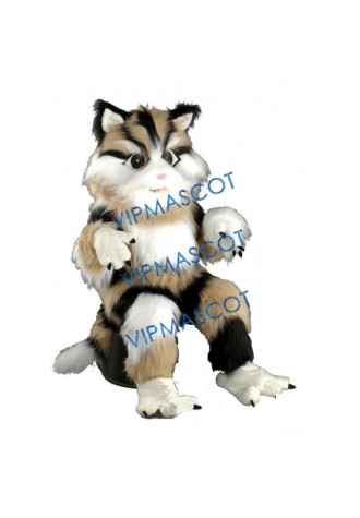 Plush Cat Mascot Costume