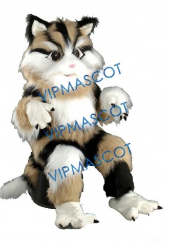 Plush Cat Mascot Costume