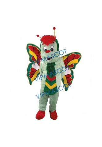 Green Butterfly Mascot Costume