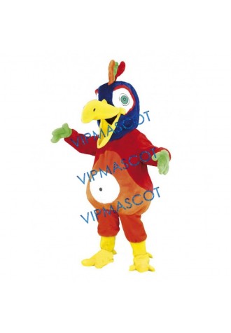 Cute Happy Parrot Mascot Costume