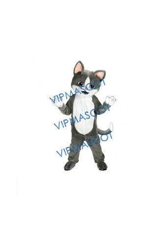 Gray Cat Mascot Costume