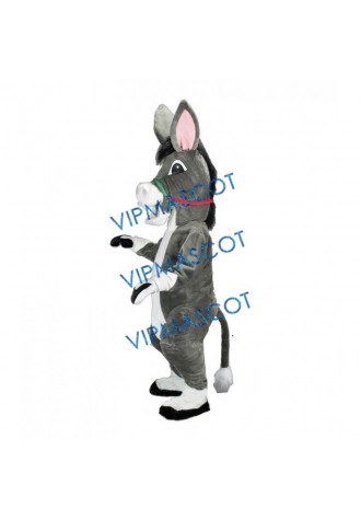 Gray Donkey mascot costume