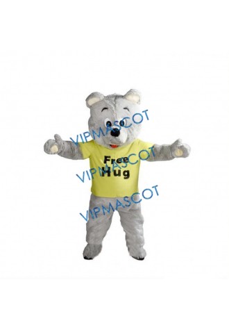 Teddy bear Mascot Costume Free hug