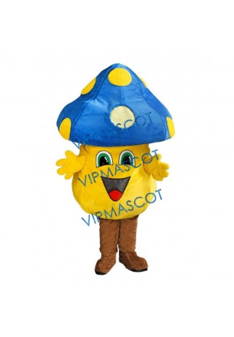 Cute Happy Mushroom Mascot Costume