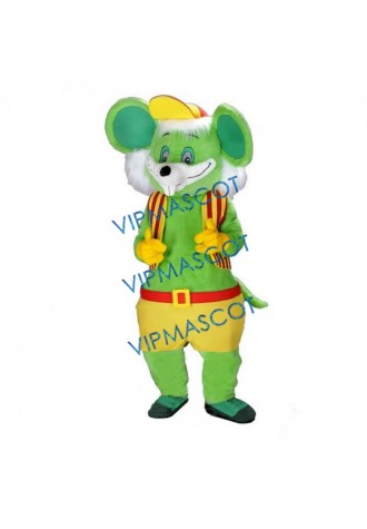 Green Mouse Mascot Costume