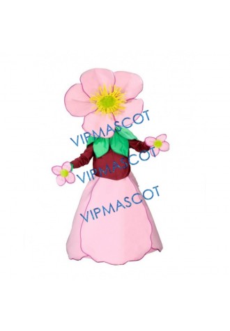Cute Pink flowers Mascot Costume