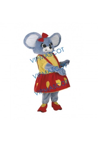 Gray Mouse Mascot Costume