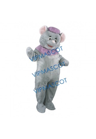 Gray Short Hairs Mouse Mascot Costume