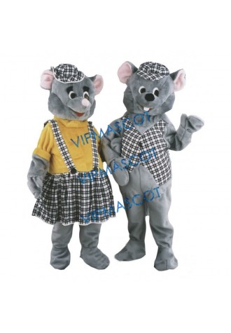 Mouse Mascot Costume couple