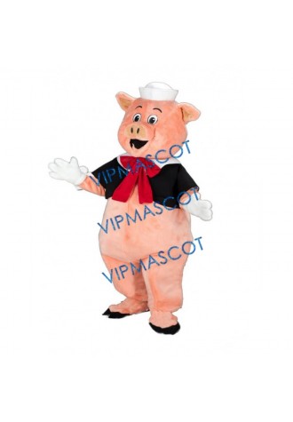 Cute Friendly Pig Mascot Costume