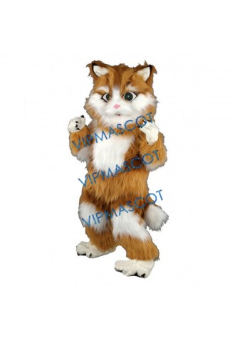Long Plush Cat Mascot Costume