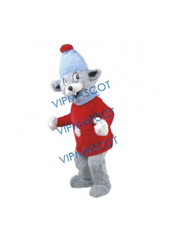 Skiing Mouse Mascot Costume