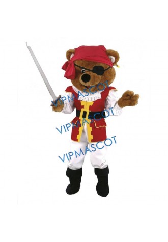 Pirate Cute Bear Mascot Costume