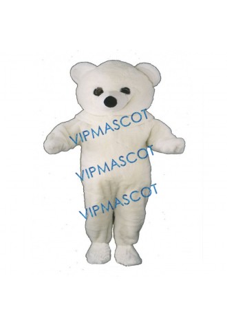 Short Hairs Polar Bear Mascot Costume