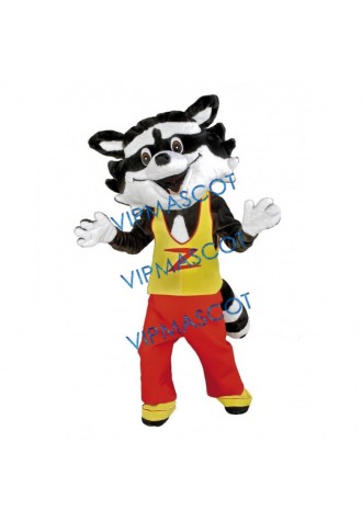 Cute Happy Raccoon Mascot Costume