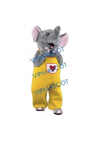 Cute Happy Elephant Mascot Costume