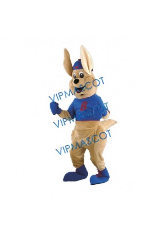 Happy Cute Kangaroo Mascot Costume