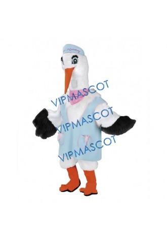 High Quality Stork Mascot Costume