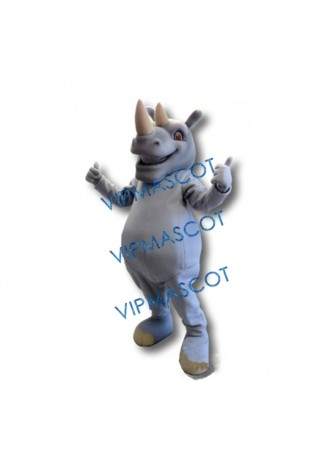 Happy Rhino Mascot Costume