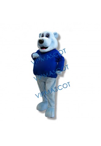 Blue Happy Bear Mascot Costume