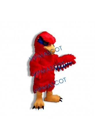 College Red Falcon Mascot Costume