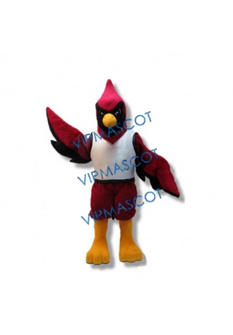 College Red Bird Mascot Costume