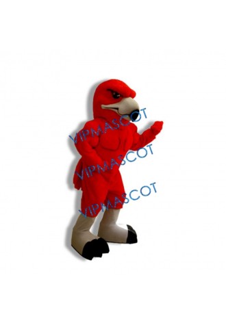 Red College Hawk Mascot Costume