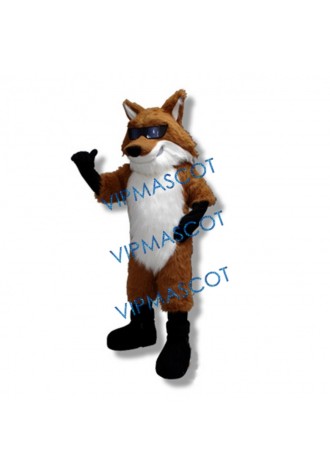 Glasses Fox Mascot Costume