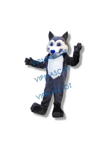 College Husky Dog Mascot Costume