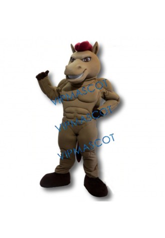 College Power Cool Mustang Mascot Costume
