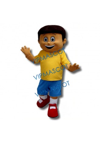 Happy Boy Mascot Costume