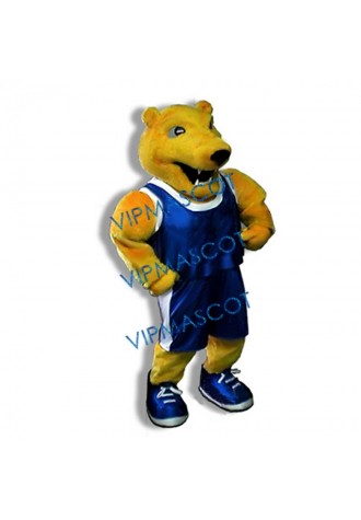 Happy College Bear Mascot Costume