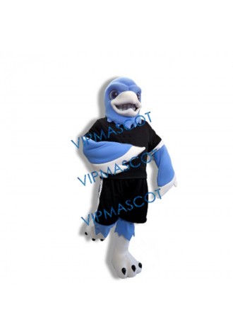 Blue College Falcon Mascot Costume