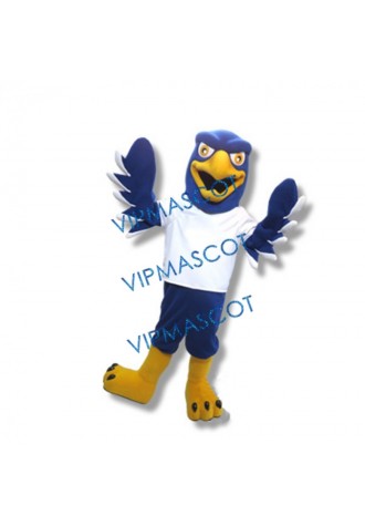 Happy College Hawk Mascot Costume