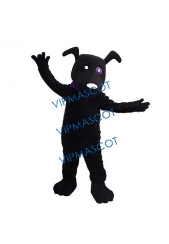 Black Dog Mascot Costume